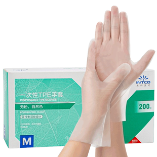 英科TPE一次性手套PVC食品级PE小龙虾家用烘焙熟食美容院染发专用
