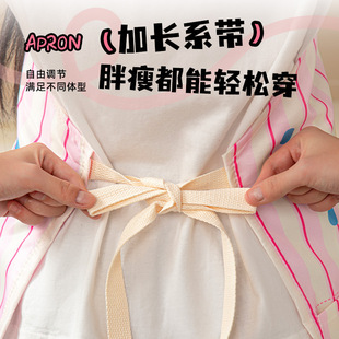 多巴胺围裙防水耐脏厨房家用防油半身围裙卡通萌趣工作罩衣跨境