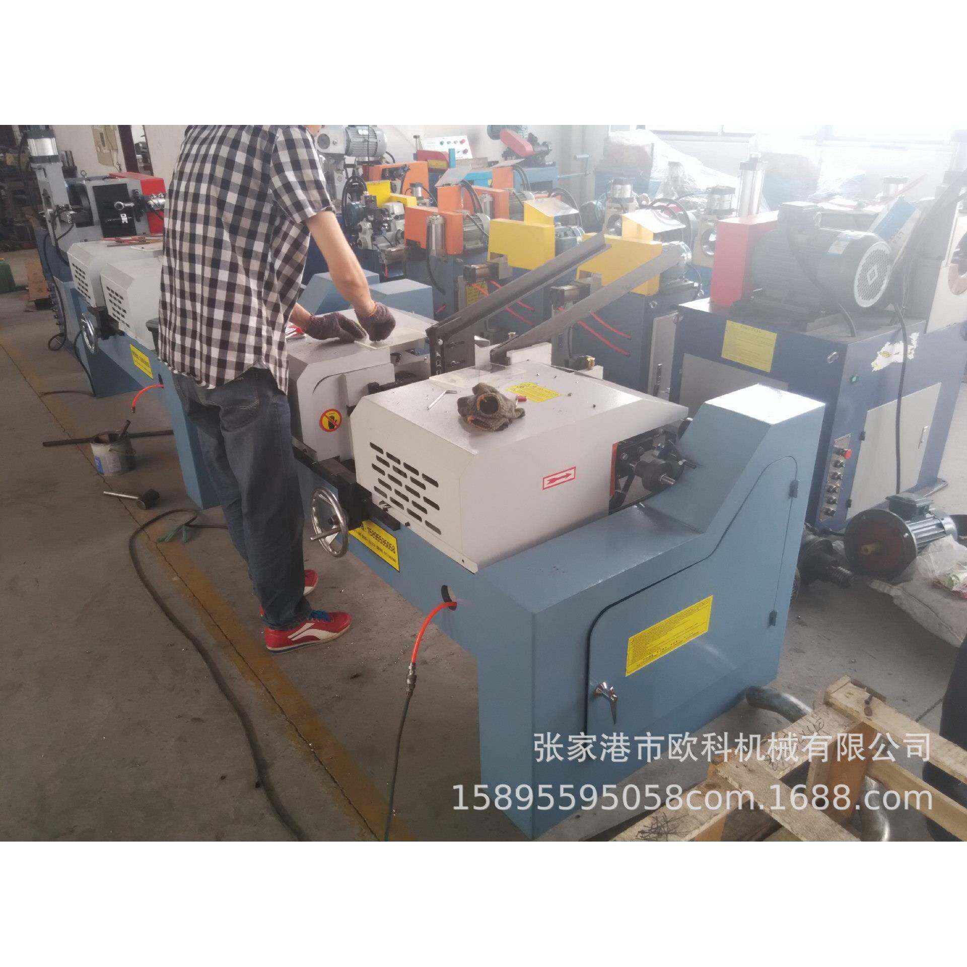 张家港双头倒角机 金属型材设备无毛刺倒角机全自动倒角机平头机