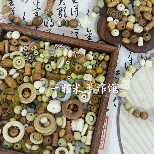 Одно зерно рисовое ручное -новые китайские смешанные бусины 200 мл установленных глазированных губ