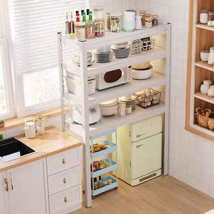 奈高下空式 家用置物架多层落地仓库阳台储藏室商用超市钢制收纳架