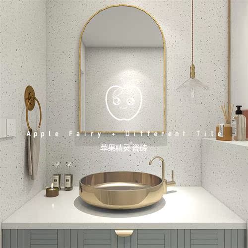 600X600彩色哑光水磨石瓷砖 客厅仿古地砖防滑厨房浴室卫生间墙砖