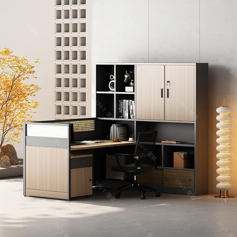 财务办公桌双人办公桌面对面办公室四人工位桌简约现代2人位组合