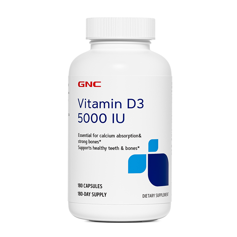 美国GNC健安喜维生素D3柠檬酸钙