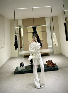 ISGRX 撞个满怀 原创设计春夏老钱风气质休闲套装运动高个子斜肩