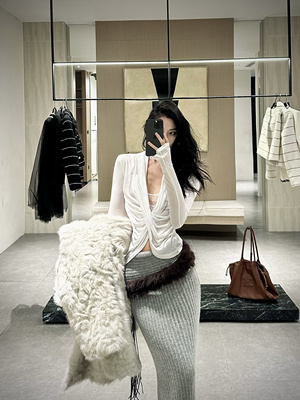 ISGRX 灵感缪斯 设计感气质高个子打底衫秋冬约会御姐纯欲性感