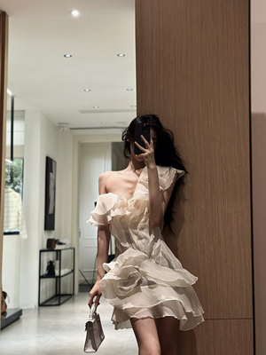 ISGRX 琉璃越南品牌生日裙礼服连衣裙千金风老钱风纯欲小众设计