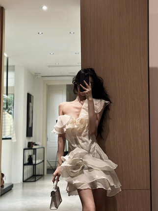 ISGRX 琉璃越南品牌生日裙礼服连衣裙千金风老钱风纯欲小众设计