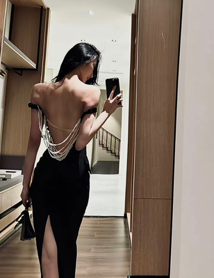 ISGRX 了不起的盖茨比 原创设计重工礼服高个子生日裙圣诞裙年会