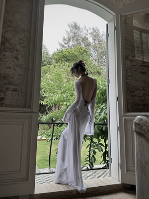 ISGRX  人生易如反掌 独立设计透视罩衫裙 沙滩裙防晒裙欧美超模