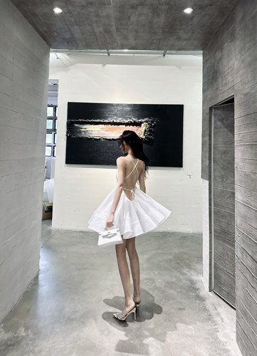 ISGRX 日照金山迪拜品牌欧美度假连衣裙甜美性感黄色裙礼服生日裙
