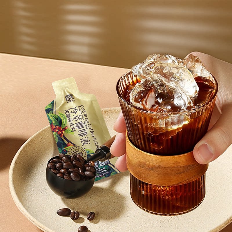 唯芙卡冷萃咖啡液100%阿拉比卡0糖速溶浓缩美式黑咖啡液25ml*10袋