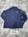 Blue Striped Spider Half Zip