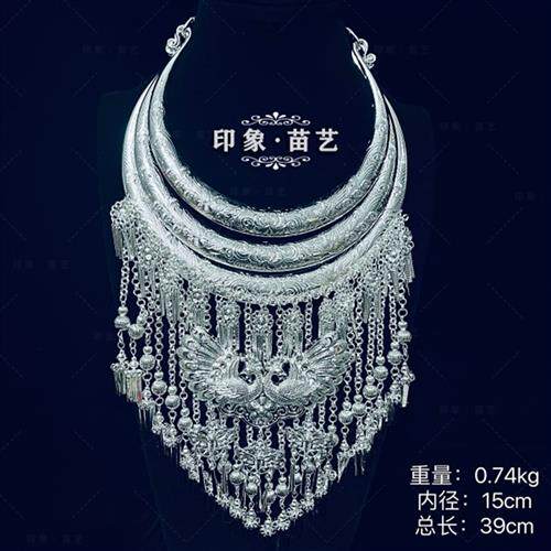 贵州苗族侗族少数民族银饰民族风项圈民族服装百搭配饰品项链女