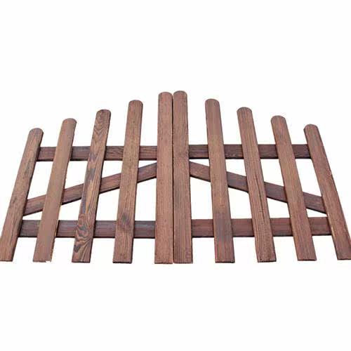 碳化木栅栏门防腐木栅栏门炭化木栅栏门护栏门篱笆门围栏门可订做