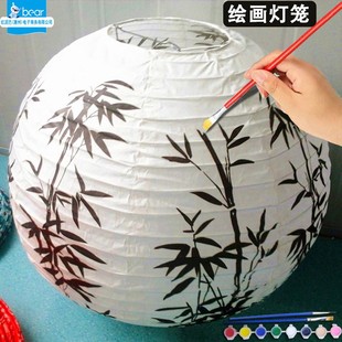 古风纸灯笼中秋节国庆元 饰布置圆形灯罩 旦新年元 宵节日场景氛围装