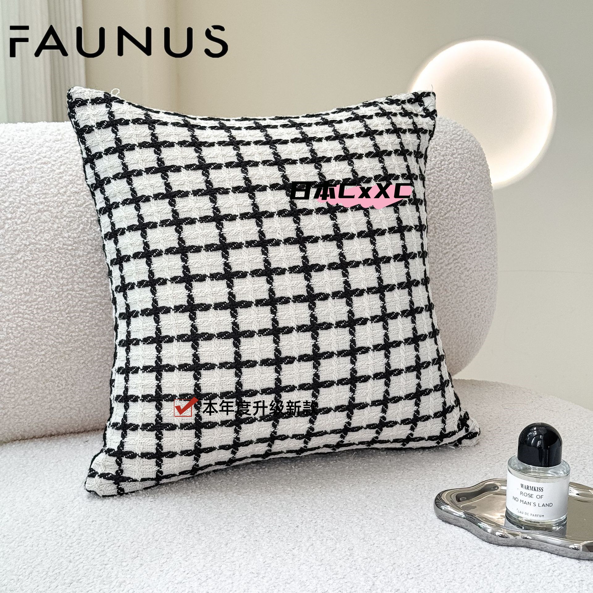 高级感法式设计奶油色抱枕客厅沙发客厅靠垫靠枕ES17