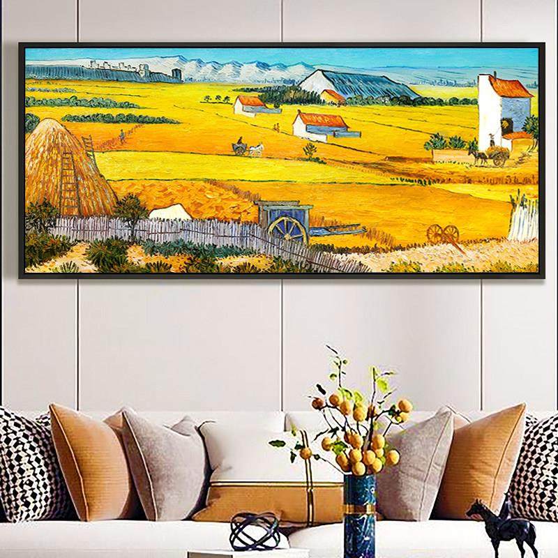 5d钻石画田园风景欧式贴砖十字绣钻石绣2024满钻新款客厅餐厅大画