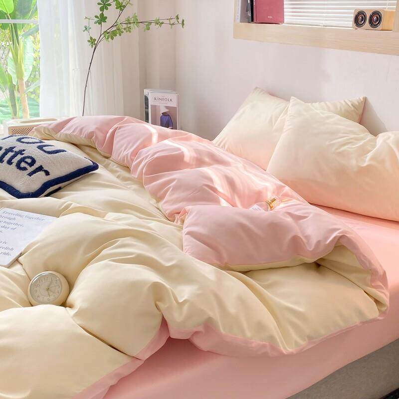 公主四件套床单床笠被套宿舍床上三件套被单被罩4家居不起球开学