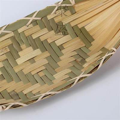 手工小竹篮竹制品工艺品托盘欧式创意船形摆盘装饰收纳盘竹编小船