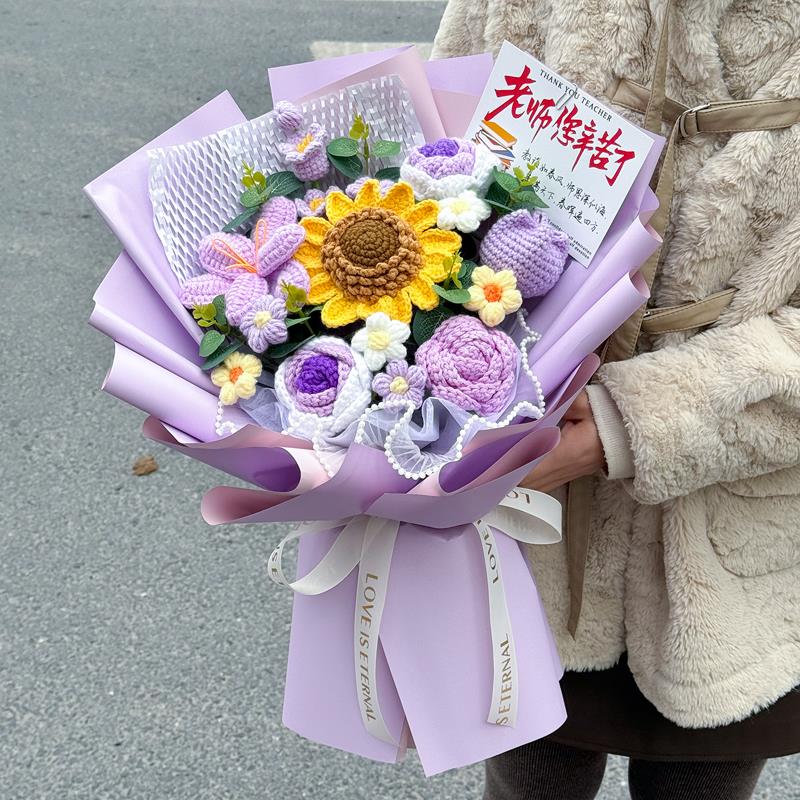 中高考毕业季送老师创意花束感谢师恩男女班主任教师仿真花向日葵