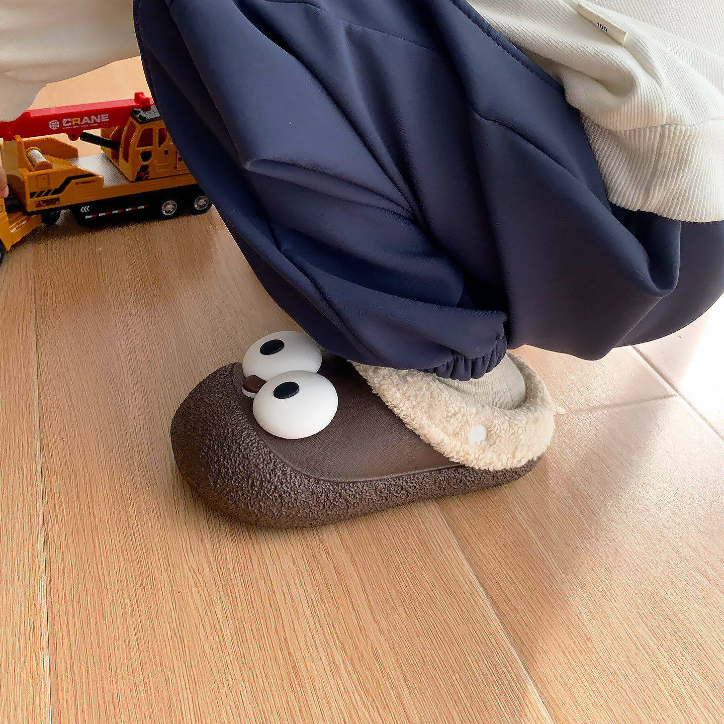 降温保暖~儿童棉拖鞋秋冬季宝宝棉拖居家室内防滑包跟加绒男女童