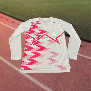 炫彩体育生比赛长袖男马拉松长跑运动上衣田径跑步速干透气训练服