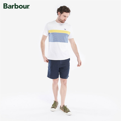 Barbour男士圆领短袖T恤