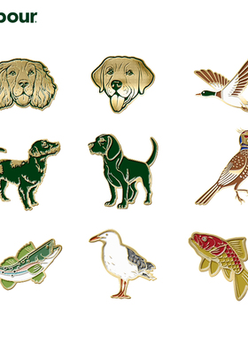 Barbour Animal系列别针徽章