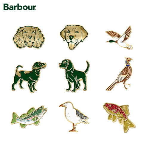 Barbour Animal系列别针徽章
