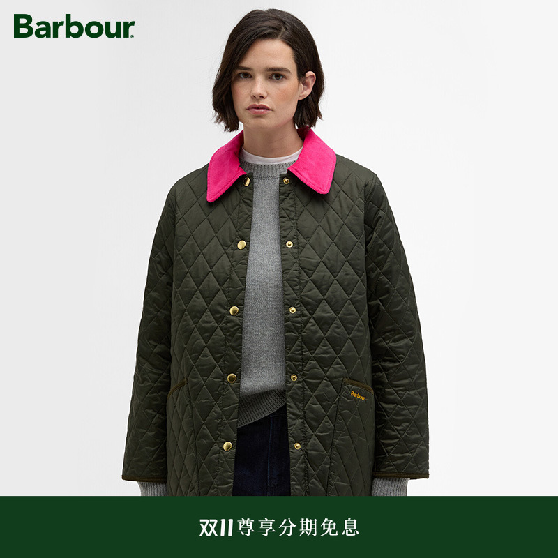 Barbour女士绗缝夹克