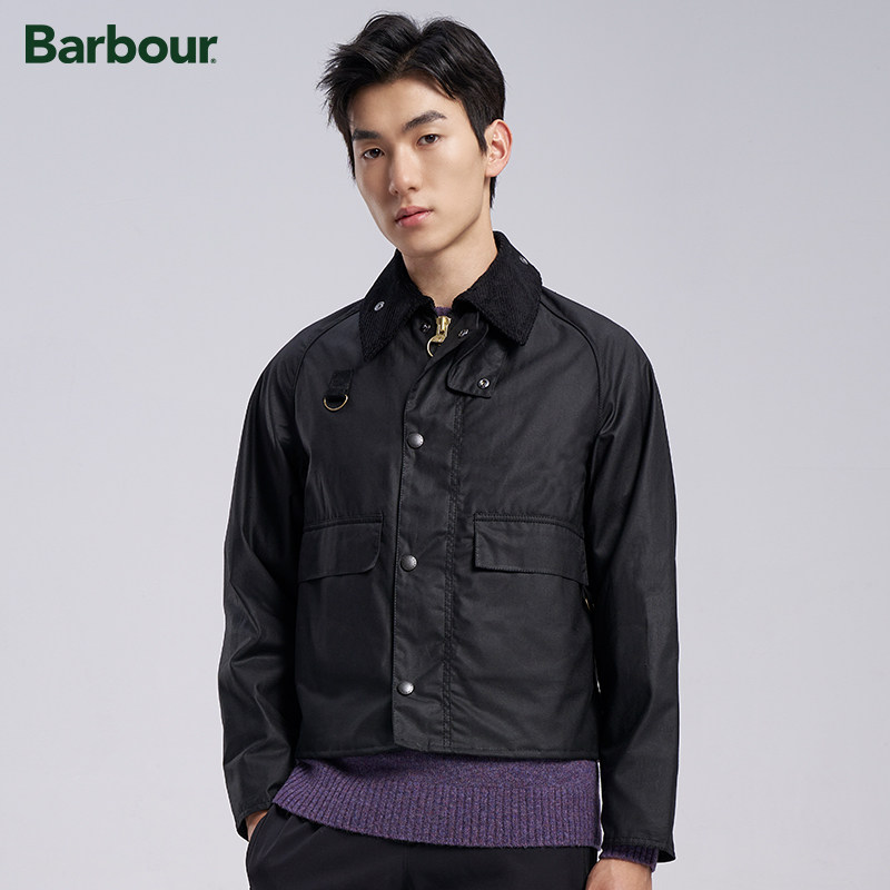 Barbour Spey亚洲版男女同款四季6Oz灯芯绒领经典油蜡夹克