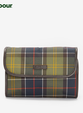 Barbour Tartan Hanging Washbag男女同款格纹洗漱包