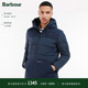 Sea Knotts Baffle男士 Barbour 冬季 防寒保暖连帽棉外套绗缝夹克