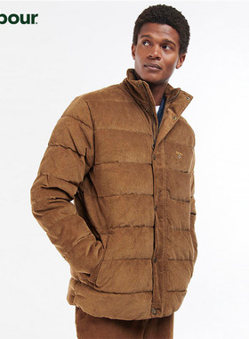 Barbour Crested Cord男士秋冬英伦校园风保暖横纹绗缝夹克