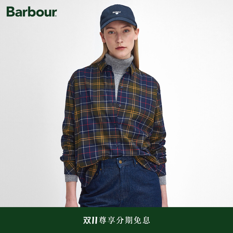 Barbour Elishaw Check女士格纹长袖衬衫