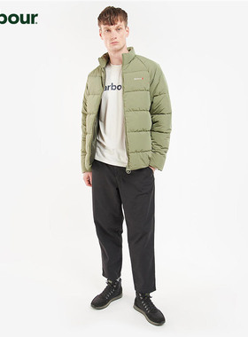 Barbour Land Weir Baffle男士冬季加厚保暖防风绗缝夹克外套棉服