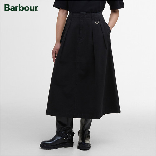 Barbour女士中长款半身裙