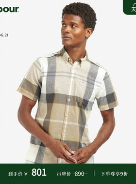 Barbour Douglas男士春夏格紋短袖衬衫