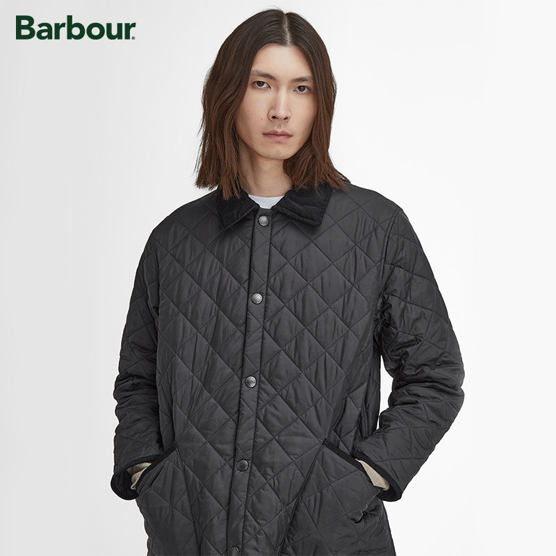 Barbour男女同款长绗缝夹克