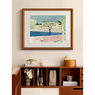 北欧风景》瑞典画家纳尔乔林法式覆古装饰画餐厅玄关小众艺术挂画