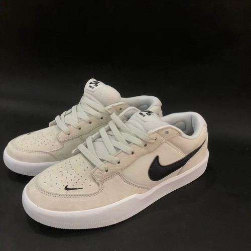 Nike SB Force 58 复古休闲百搭舒适板鞋 灰黑男女同款CZ2959-003