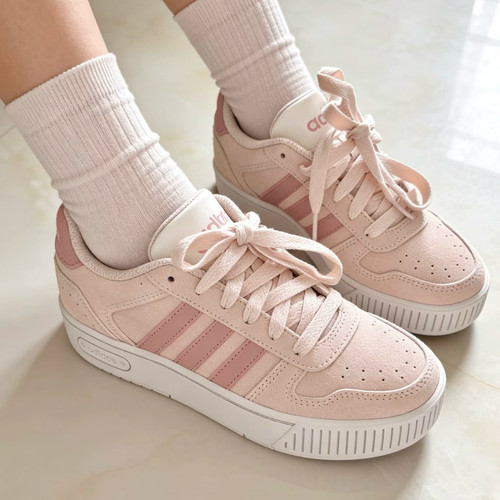 adidas D-PAD CLASSIC 舒适百搭 低帮 板鞋 男女同款 粉色KH8222