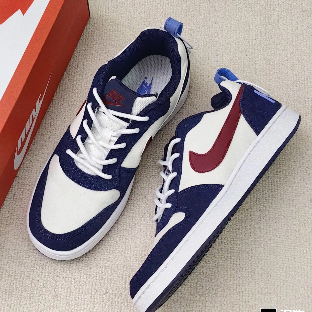 Nike Court Borough Premium蓝白低帮板鞋FV8109-161