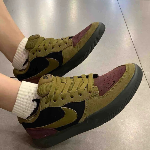 Nike SB Force 58 织物皮革 舒适柔软透气板鞋男女同款DV5477-008