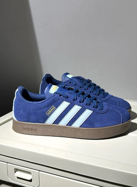 Adidas阿迪达斯 VL Court 蓝 低帮休闲板鞋JR8308
