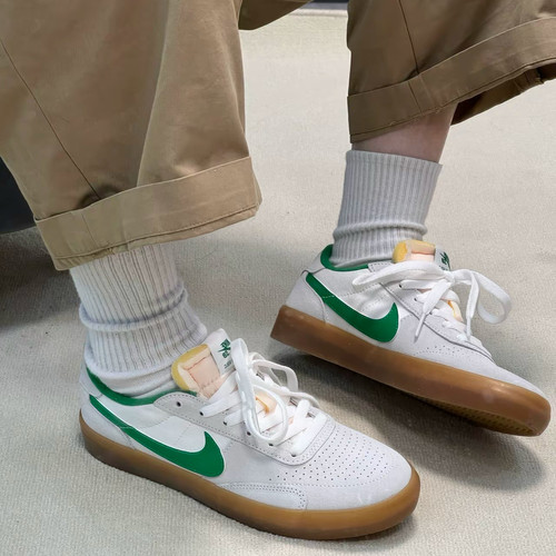 Nike SB Heritage Vulc 米白绿百搭舒适耐磨防滑板鞋CD5010-101