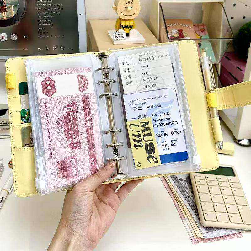 现金存放袋女款存钱儿童纸币外币现金神器钞票收纳包零钱卡包钱包