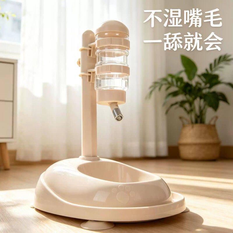 狗狗自动喝水器不湿嘴比熊水壶猫咪喂水宠物用品狗碗悬挂式饮水机