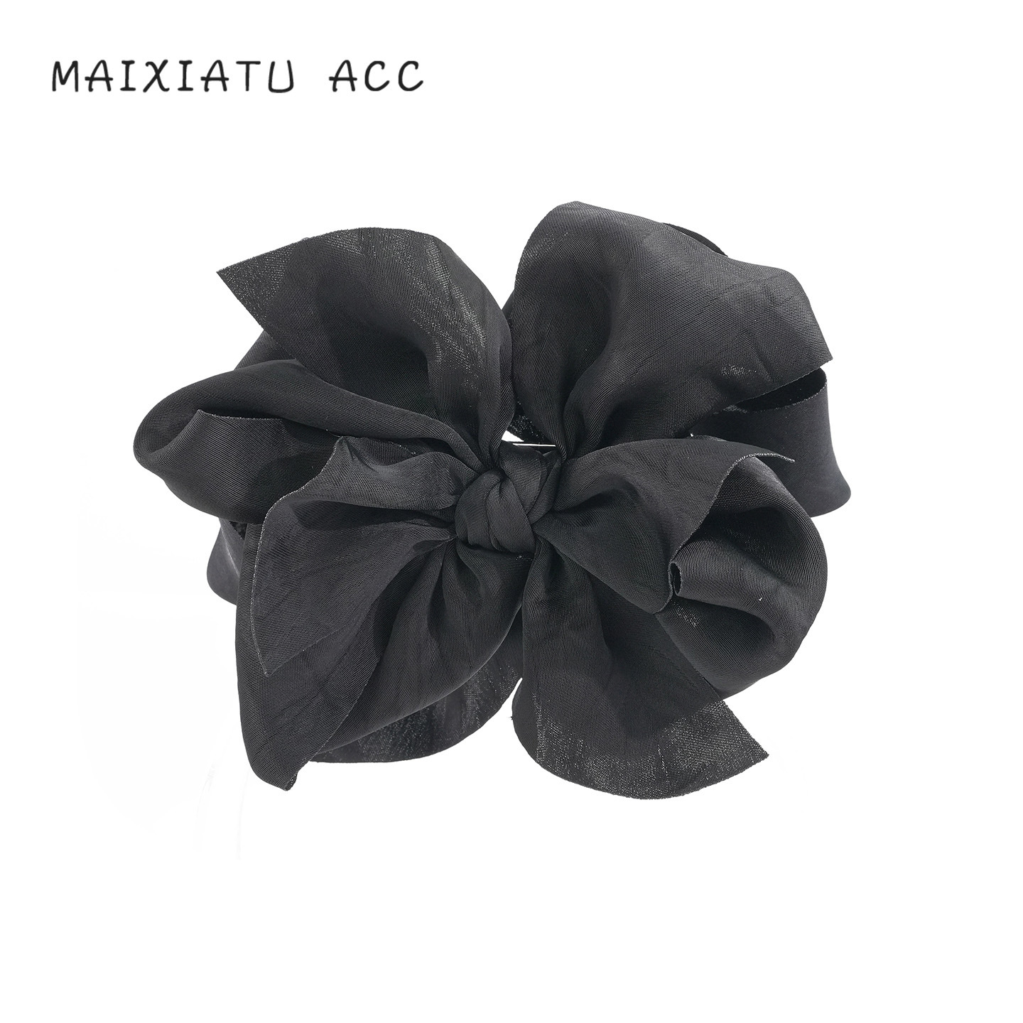 兰壹壹赫本甜心丸子夹黑色通勤蓬松显发量丸子头抓夹气质懒人发夹